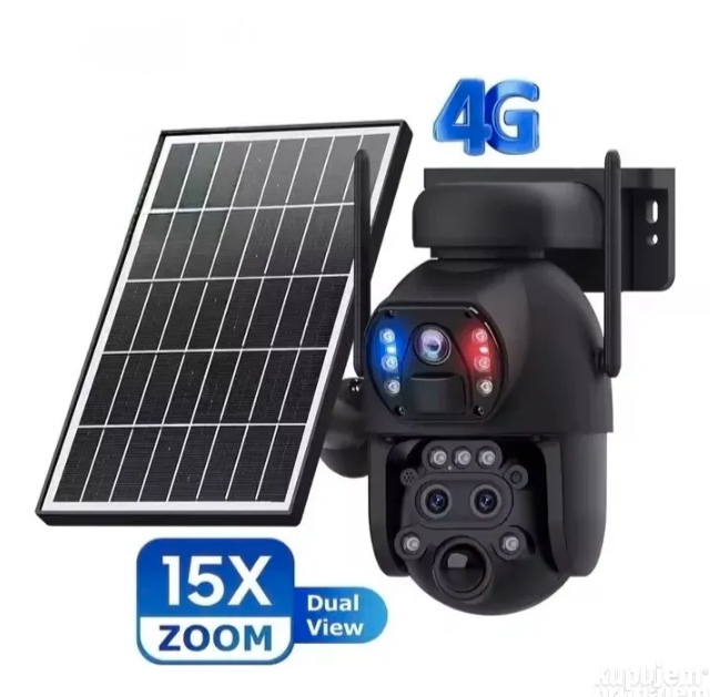 054 - Solarna 4G PTZ Kamera sa Dve Kamere i Optičkim Zoomom (VN-3)