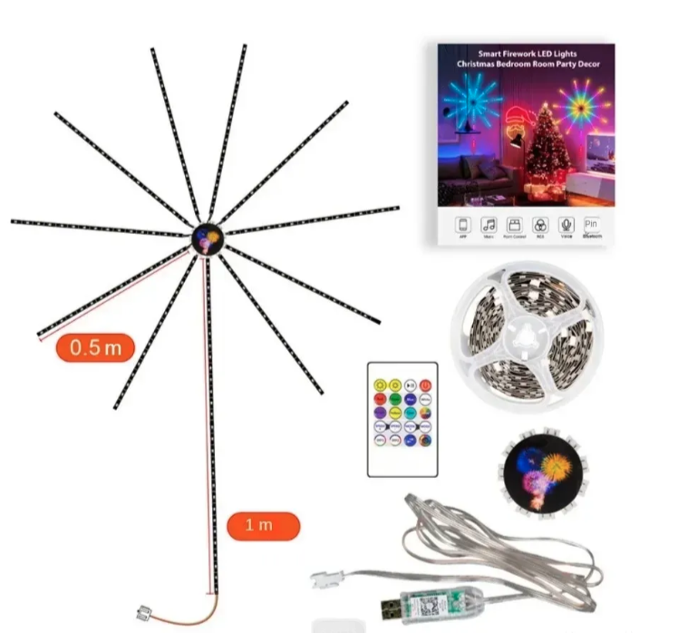 LED traka vatromet RGB 5V USB (LT-1)