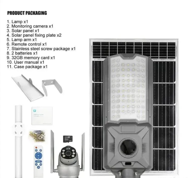 059 - Solarna 4G PTZ kamera sa LED reflektorom 600W (VN-3)