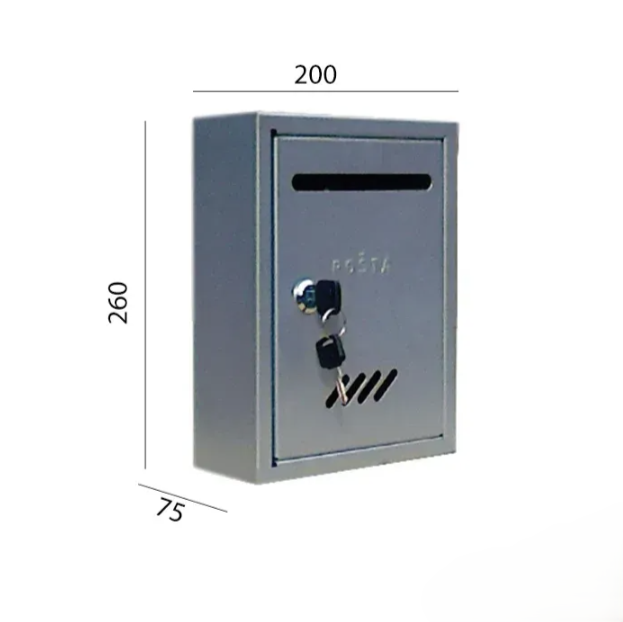 Poštansko sanduče metalno italijansko 260x200mm (K-1)