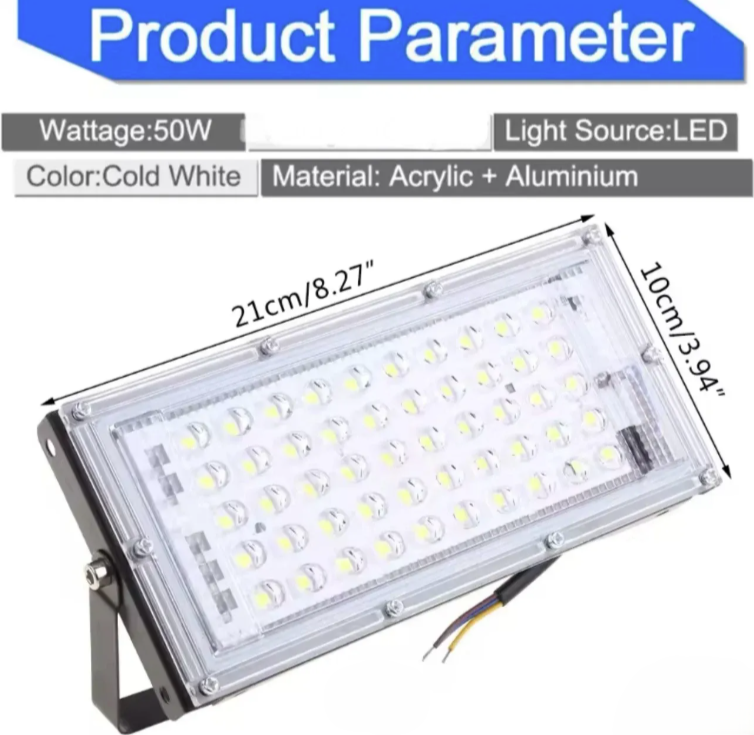 LED vodootporni reflektor 50W IP66 (R-1)