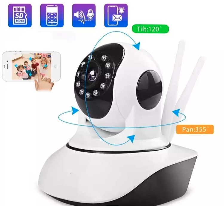 035 - Rotirajuća PTZ WiFi Kamera sa Tri Antene 8MP (VN-1)