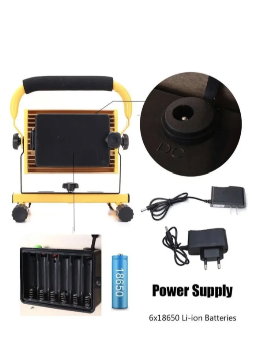 Punjivi LED reflektor 100W – COB, vodootporni (R-1)
