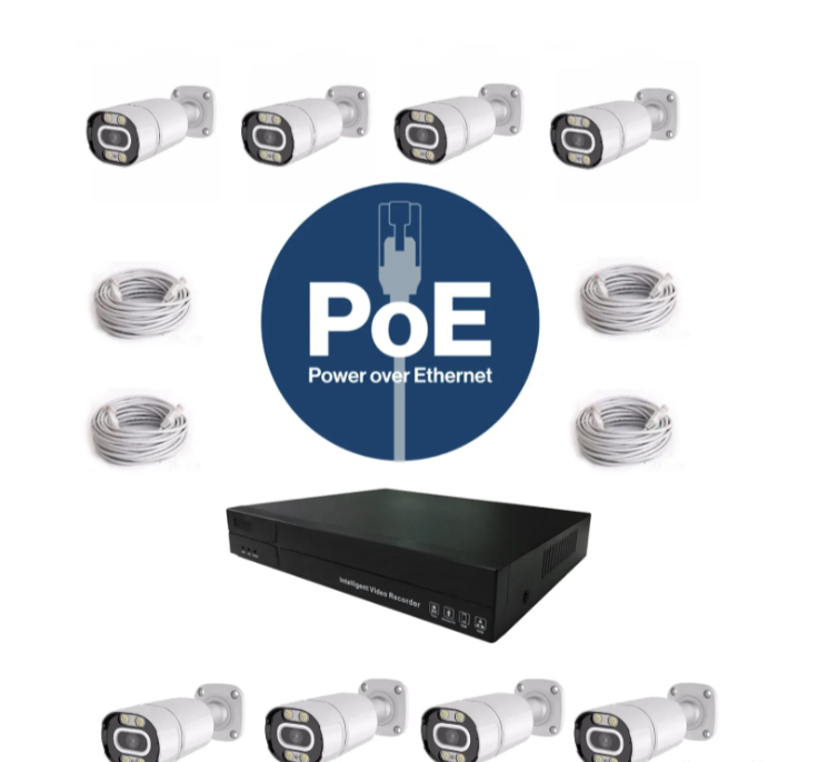 071 - POE Video Nadzor Set 5MP sa 8 IP Kamera i NVR Snimačem (VN-1)