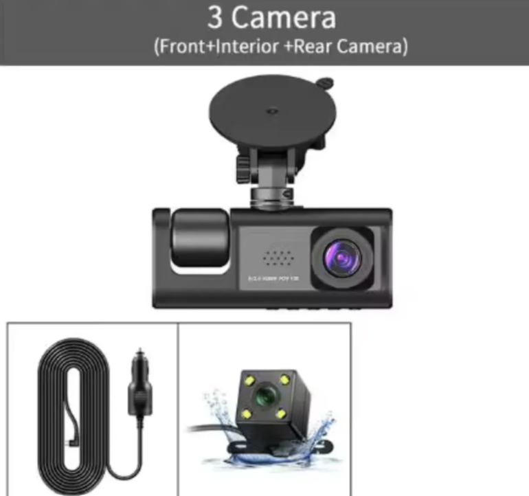 099 - Auto Kamera Black Box 3 Kamere Full HD 1080P (AO-1)