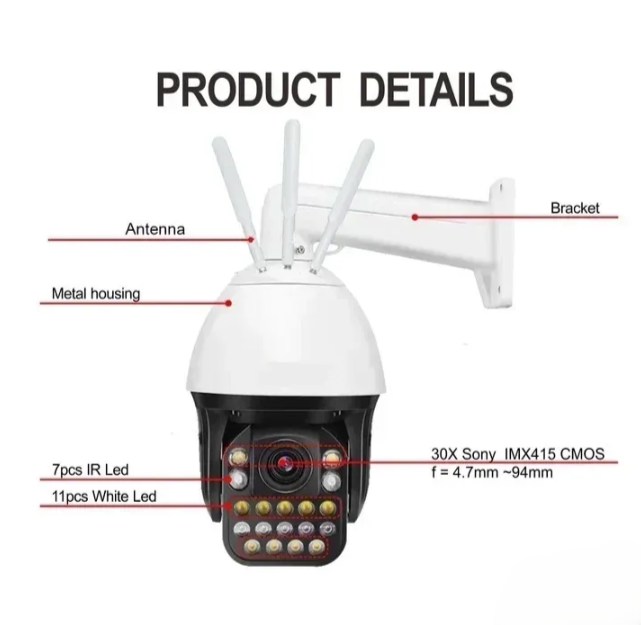 042 - Profesionalna 4G IP PTZ Kamera 40x Zoom 5MP (VN-2)