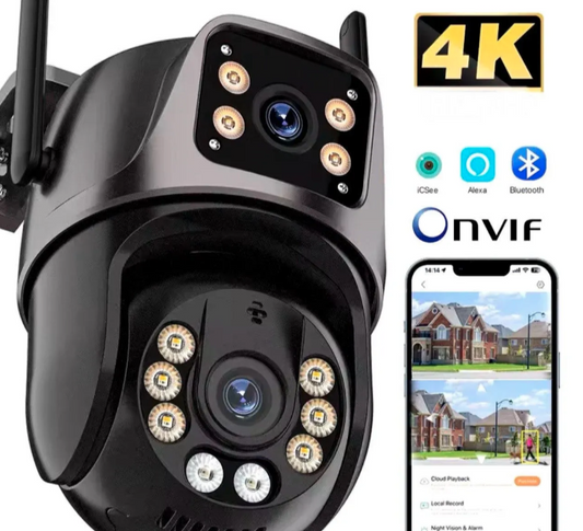 006 - Siva 28MP ICSEE WiFi PTZ Kamera Dve Glave (VN-1)