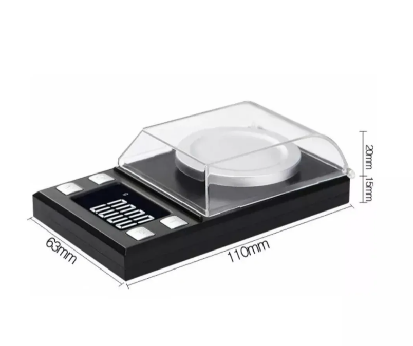 Mini digitalna vaga 0.001g preciznost 0–50g sa kalibracionim tegom (VG-1)