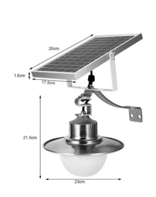 Solarna dekorativna zidna svetiljka 50W sa daljinskim upravljačem (R-1)