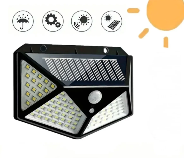 Solarna LED zidna lampa sa senzorom pokreta i noć-dan (R-1)