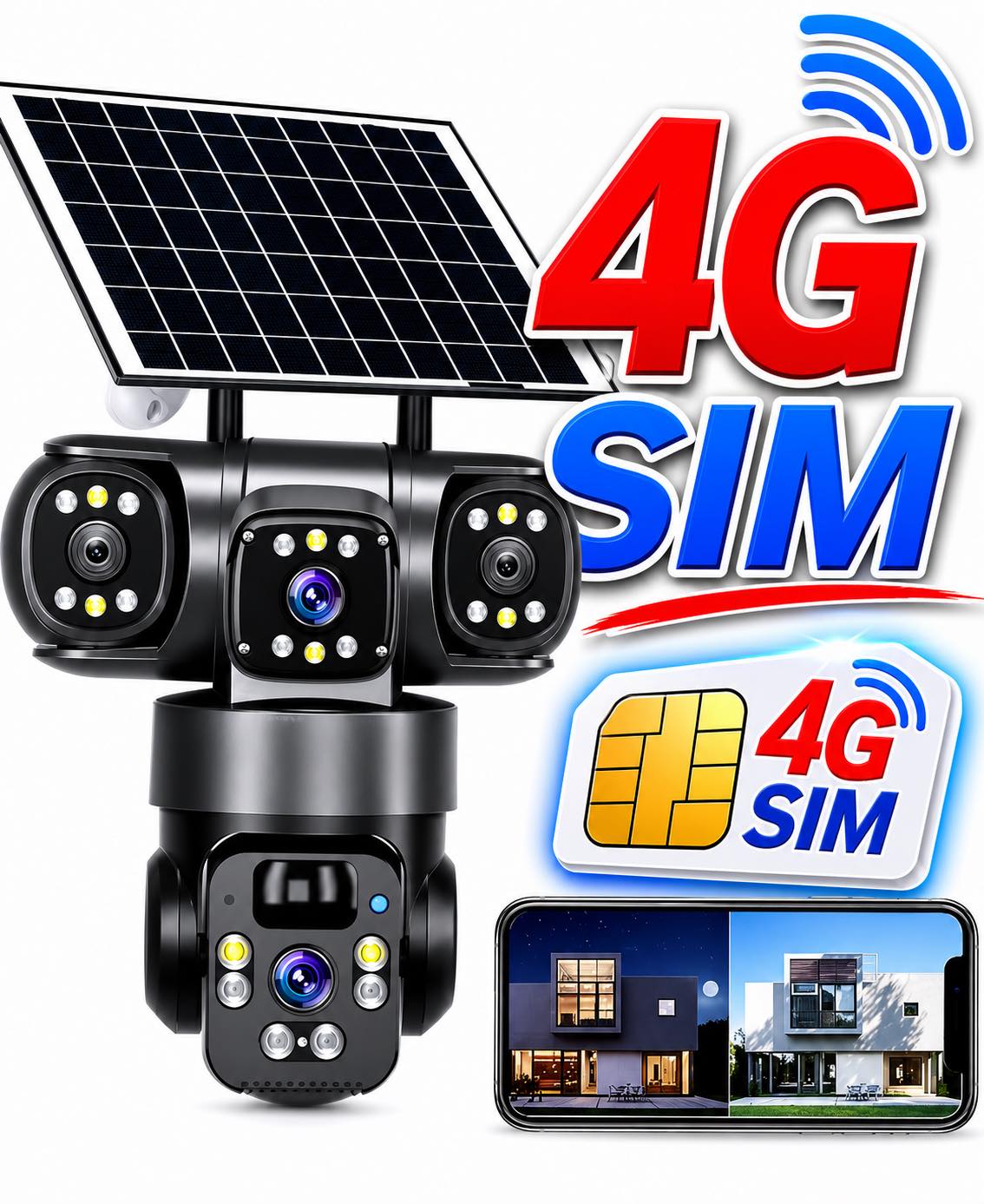 Solarna 4G PTZ kamera 3 objektiva (VN-1)