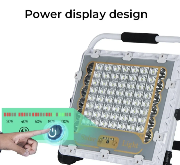Prenosni solarni LED reflektor 200W sa touch kontrolom (R-1)