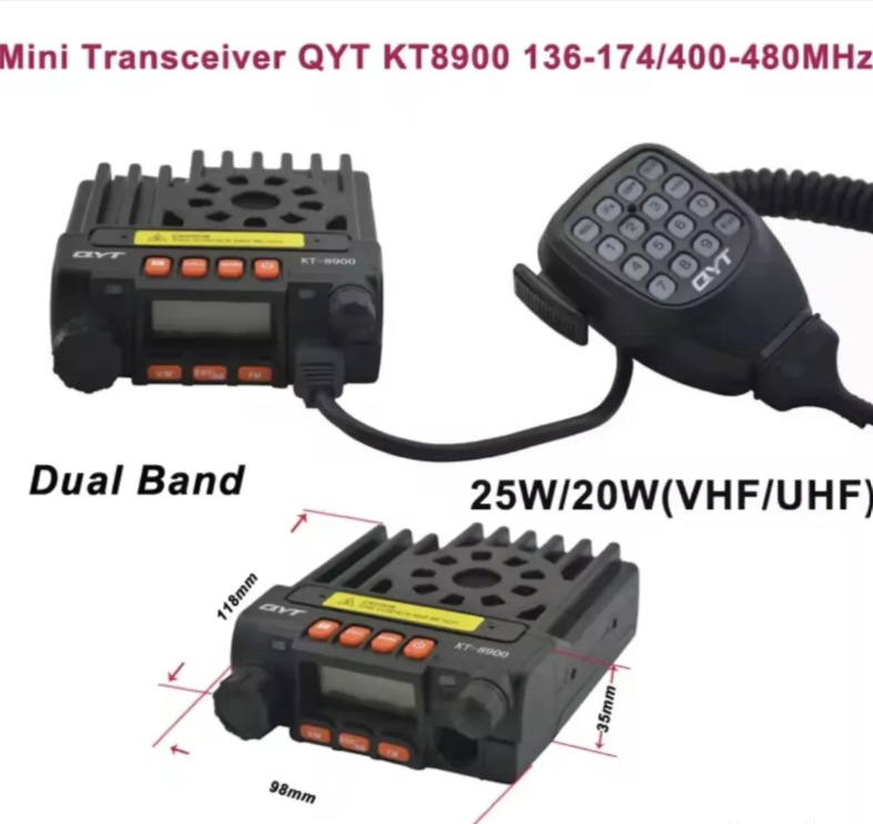 Mobilna radio stanica VHF/UHF 25W za vozila (RS-1)