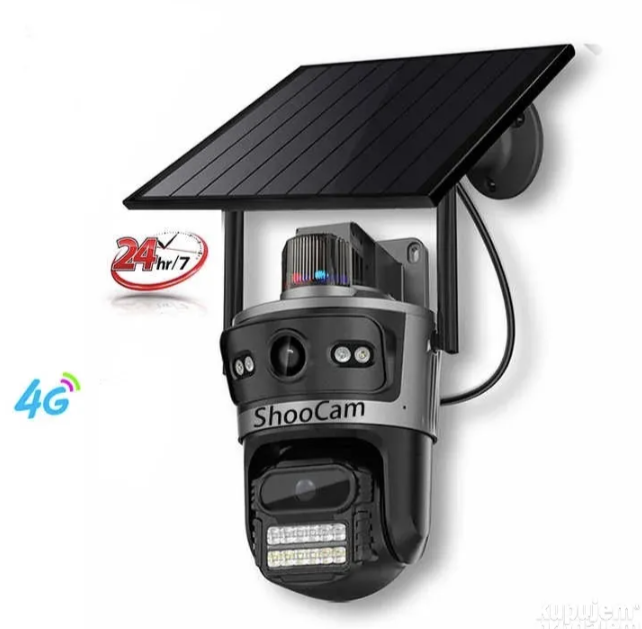 056 - Solarna 4G SIM IP PTZ Kamera sa Dve Kamere (VN-3)