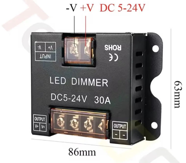 DC 5-24V LED dimmer – bežični touch zidni prekidač (LT-1)