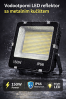 LED reflektor 150 W IP66 hladno bela 6500K — slika 2