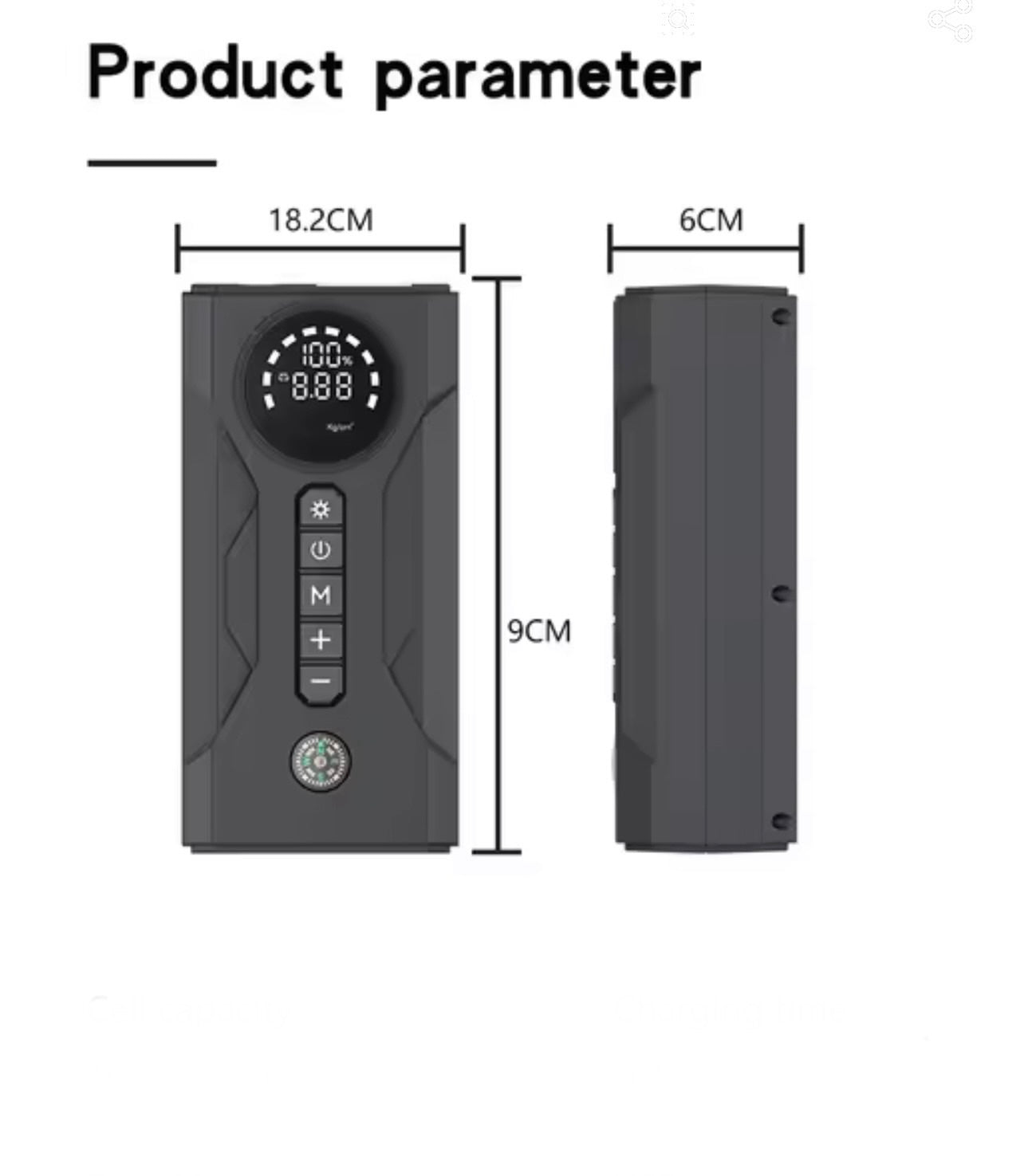 Multifunkcionalni starter 800A sa kompresorom i power bank funkcijom (AO-1)