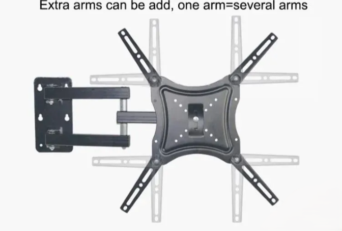 Zglobni zidni nosač za TV 14"-55" do 50kg (O-1)