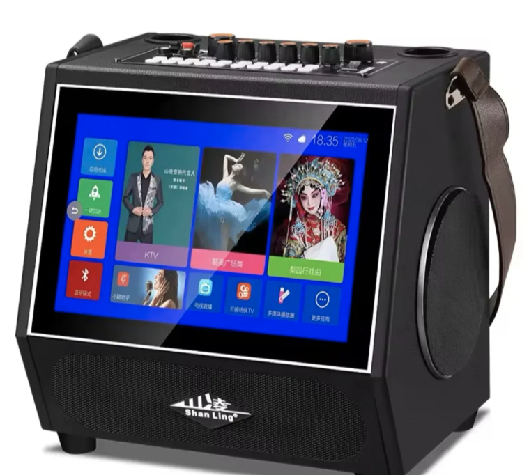 Karaoke sistem Zvučnik sa touch tabletom 15 inča i dva bežična mikrofona (Z-1)
