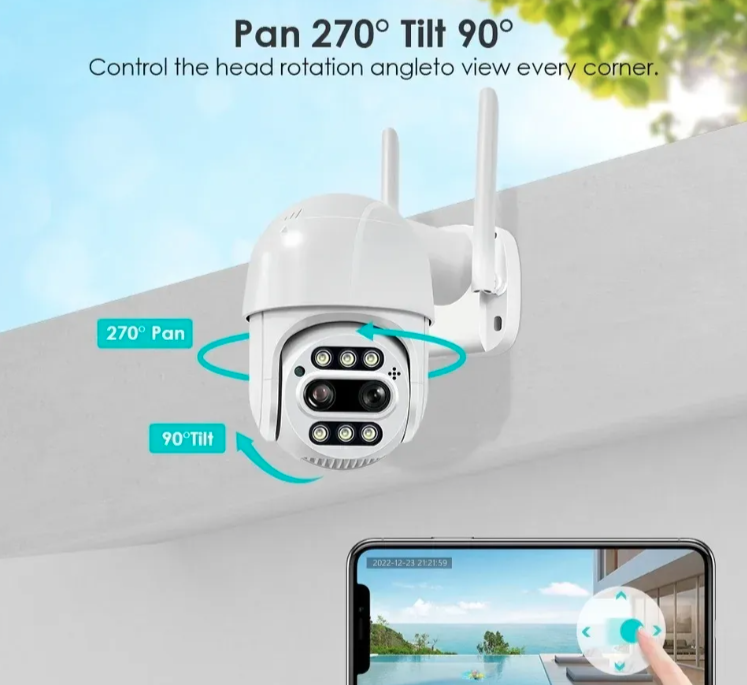 039 - ABQ A8D WiFi PTZ Kamera 12MP sa 8x Optičkim Zoomom (VN-1)