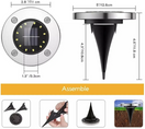 Solarne disk lampe – set od 4 komada za dvorište i dekoraciju — slika 2