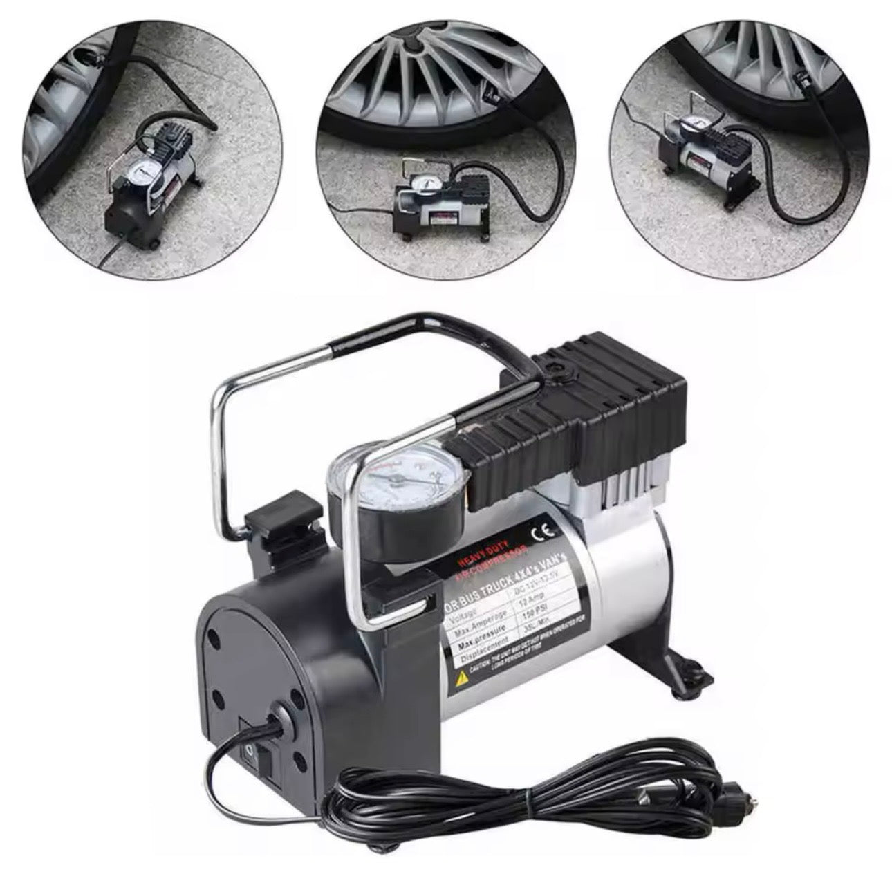 Mini kompresor za vazduh 12V sa manometrom (AO-1)