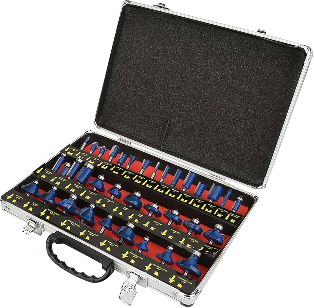 Set glodala za drvo 35 bitova u aluminijumskom koferu (AA-1)