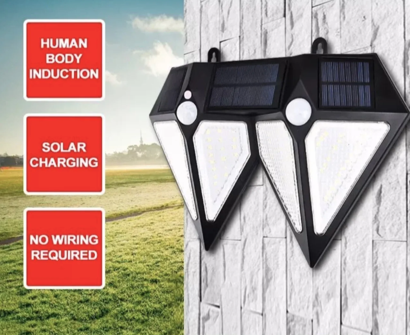 Solarna LED lampa sa senzorom pokreta 60 dioda – 3 režima rada (R-1)