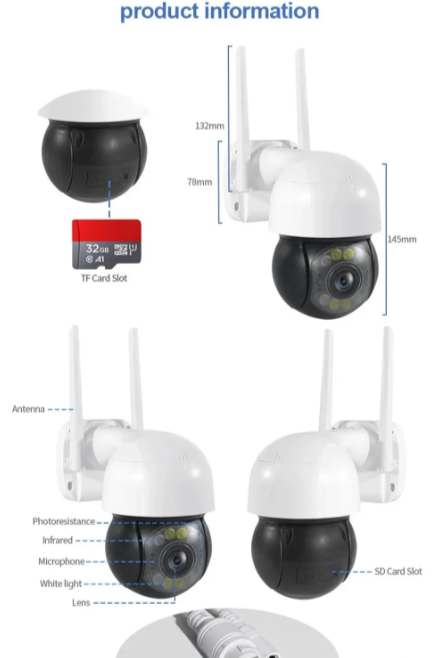 022 - Rotirajuća PTZ WiFi IP Kamera 5MP (VN-1)