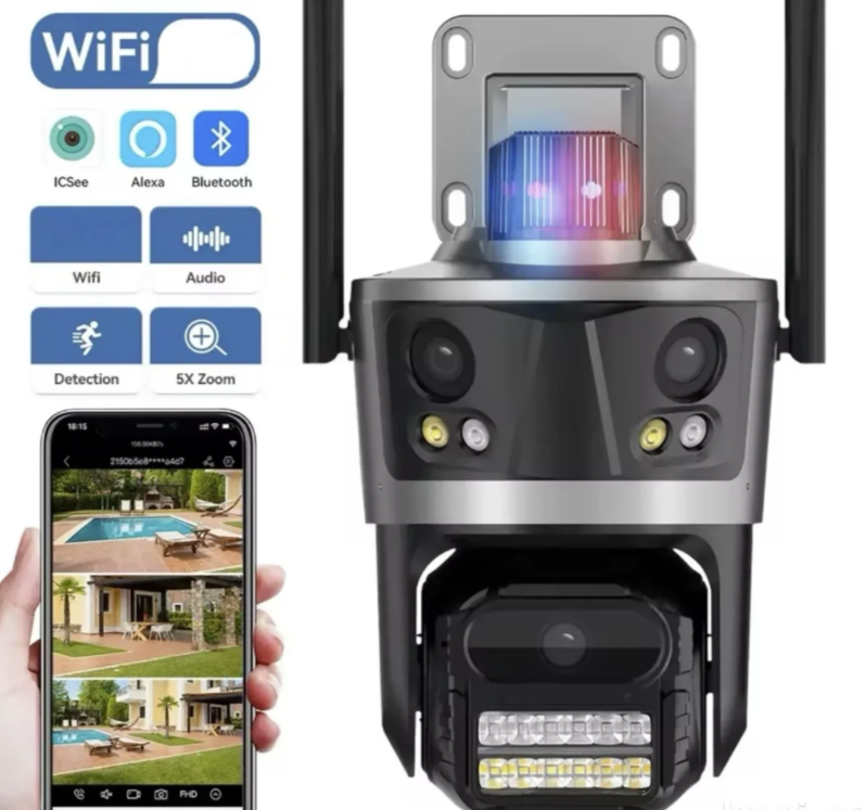 001 - PTZ WiFi kamera sa tri kamere 28MP (VN-1)