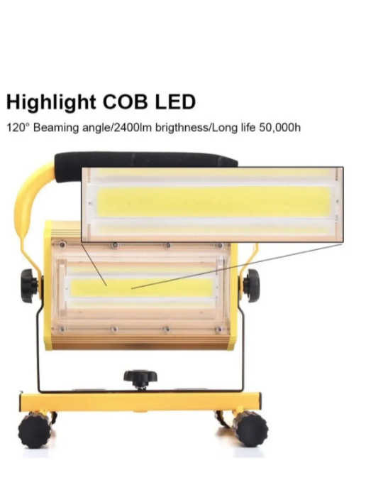 Punjivi LED reflektor 100W – COB, vodootporni (R-1)