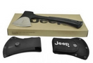 Lovačka sekirica Jeep 30.5cm – Čelično sečivo, gumena drška, 700g — slika 3