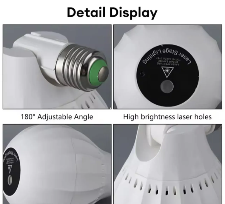 RGB Mini laser disko kugla E27 sa daljinskim (RK-1)