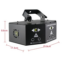 Profesionalni laser strobe RGB očiju 36 W — slika 3