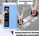Punjač akumulatora 12 V/24 V 10A sa displejom — slika 3