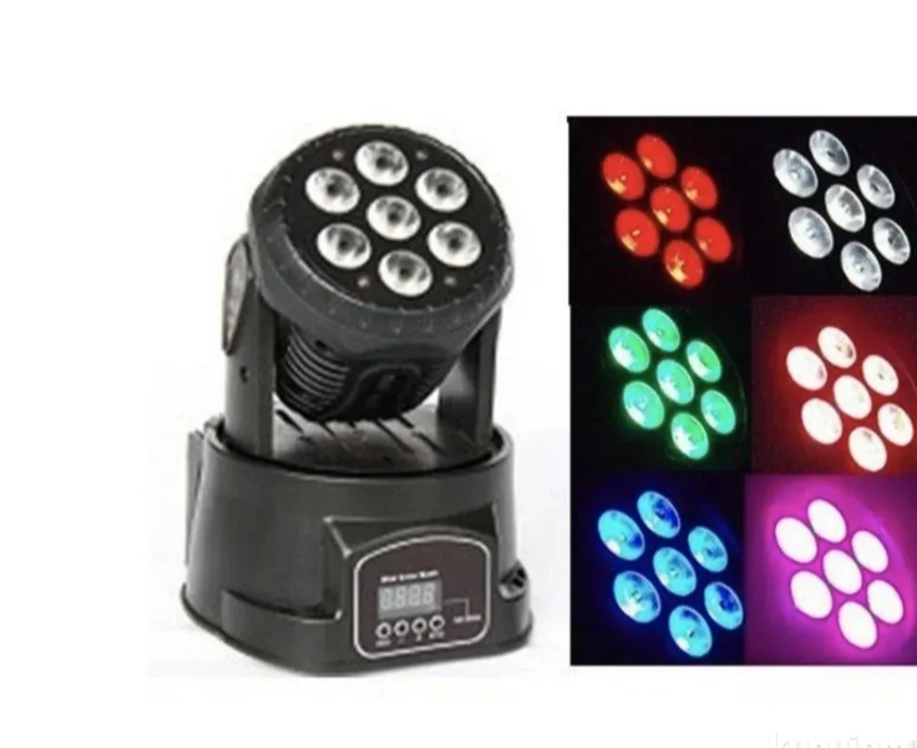 Par parke 7x10W roto RGB glava – LED wash DMX (RK-1)