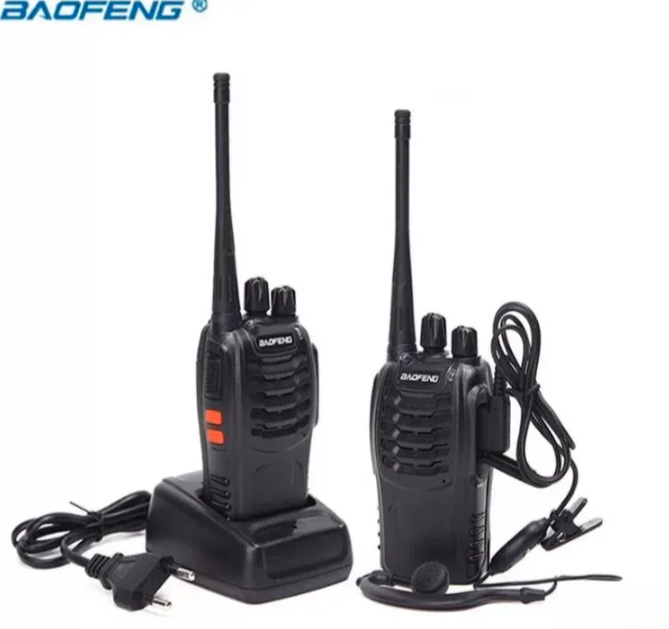 Baofeng radio stanica 888S 5W toki voki set 2 komada sa slušalicama (RS-1)