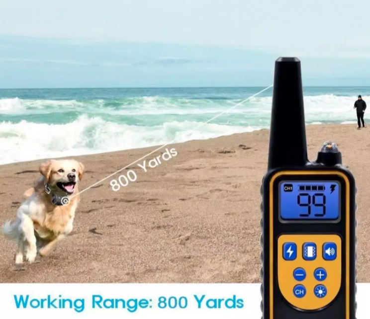 Teletakt ogrlica za dresuru psa Petcomer 800m IP67 (TK-1)