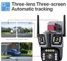 Wi-Fi IP PTZ Kamera sa Tri Kamere 12 MP – Trostruki Prikaz i Autotracking — slika 3