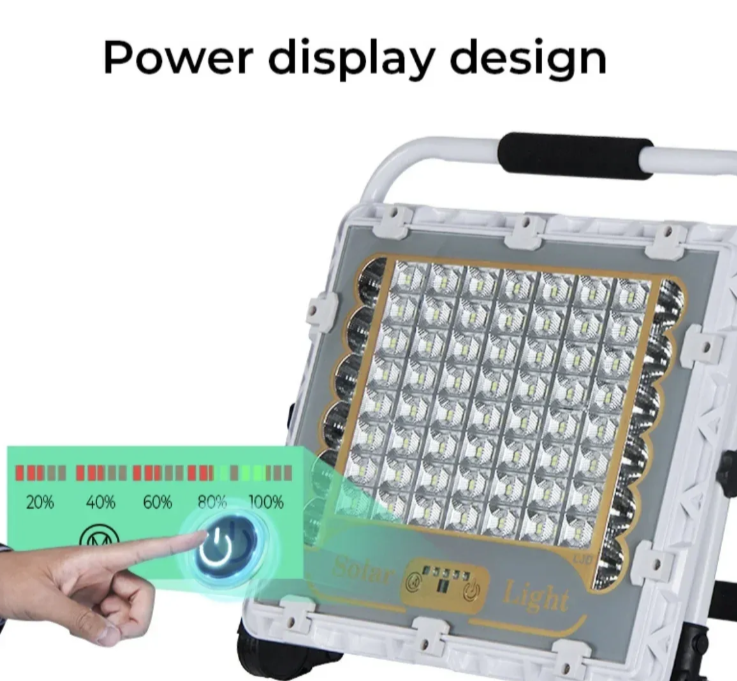 Prenosni solarni LED reflektor 300W sa touch kontrolom (R-1)