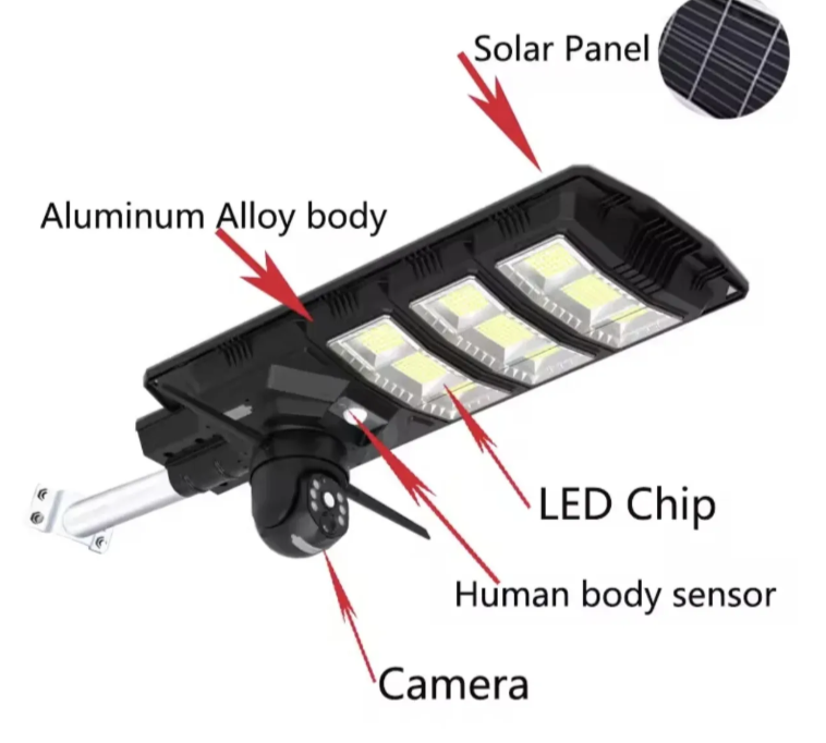 057 - Solarna 4G SIM PTZ Kamera sa LED Reflektorom 450W (VN-3)
