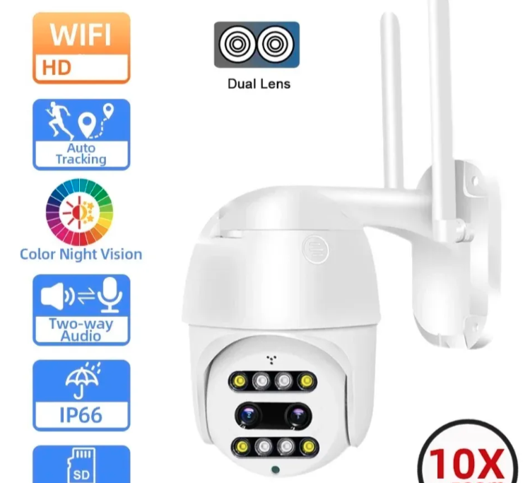 034 - Rotirajuća PTZ WiFi Kamera A20 28MP sa 10x Optičkim Zoomom (VN-1)