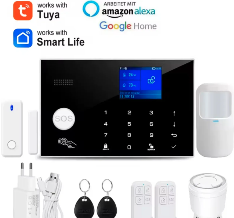 WiFi GSM alarm TUYA – pametni sigurnosni sistem sa baterijom (A-1)