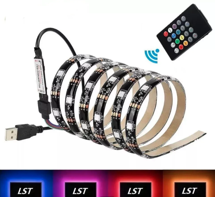 RGB USB LED traka 1m za pozadinsko osvetljenje TV i računara (LT-1)
