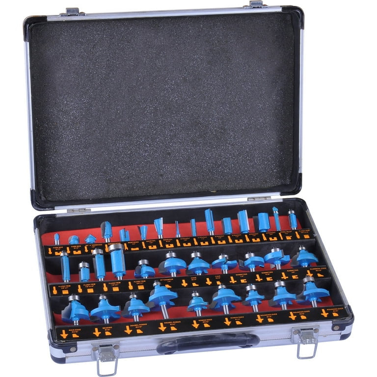 Set glodala za drvo 35 bitova u aluminijumskom koferu (AA-1)