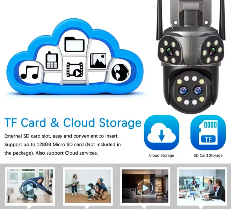 000 - PTZ WiFi IP Kamera 32MP sa Tri Nezavisne Kamere (VN-1)