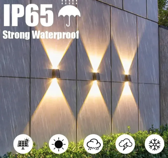 Solarna zidna dekorativna lampa za fasade IP65 (R-1)