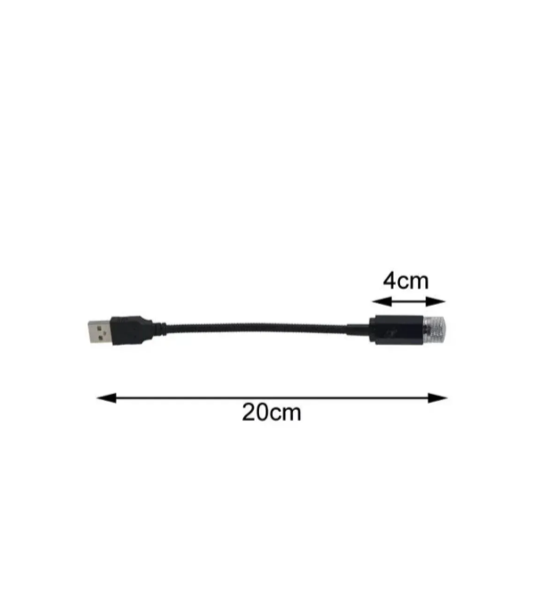 Laser zvezdano nebo ljubičasto USB – Ambijentalno osvetljenje za auto (AO-1)