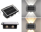 Solarna zidna dekorativna lampa za fasade 4 LED IP65 — slika 3