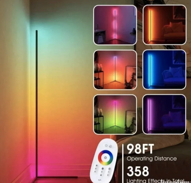 LED podna lampa RGB – pametna ugaona lampa sa daljinskim upravljačem (R-1)